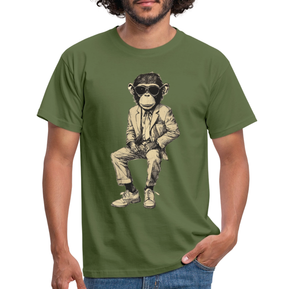 Mod Monkey, T-shirt herr - Militärgrön