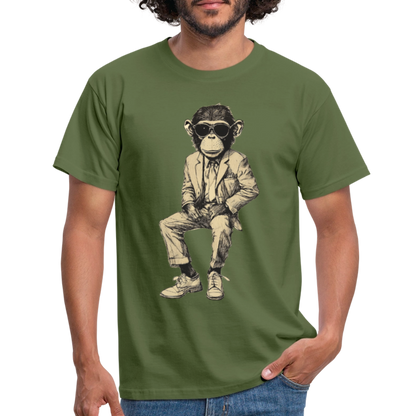 Mod Monkey, T-shirt herr - Militärgrön