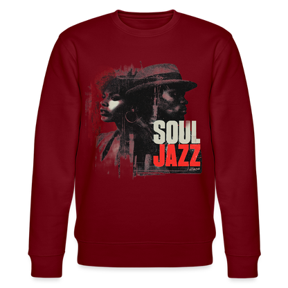Soul Jazz Experience, Ekologisk sweatshirt CHANGER unisex från Stanley/Stella - vinröd