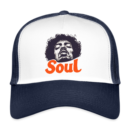 A Soul Awakening, Trucker Cap - vit/marinblå