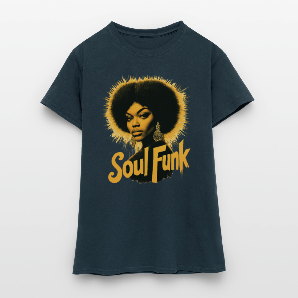 Soul Funk, T-shirt dam - marinblå