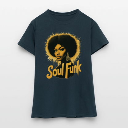 Soul Funk, T-shirt dam - marinblå