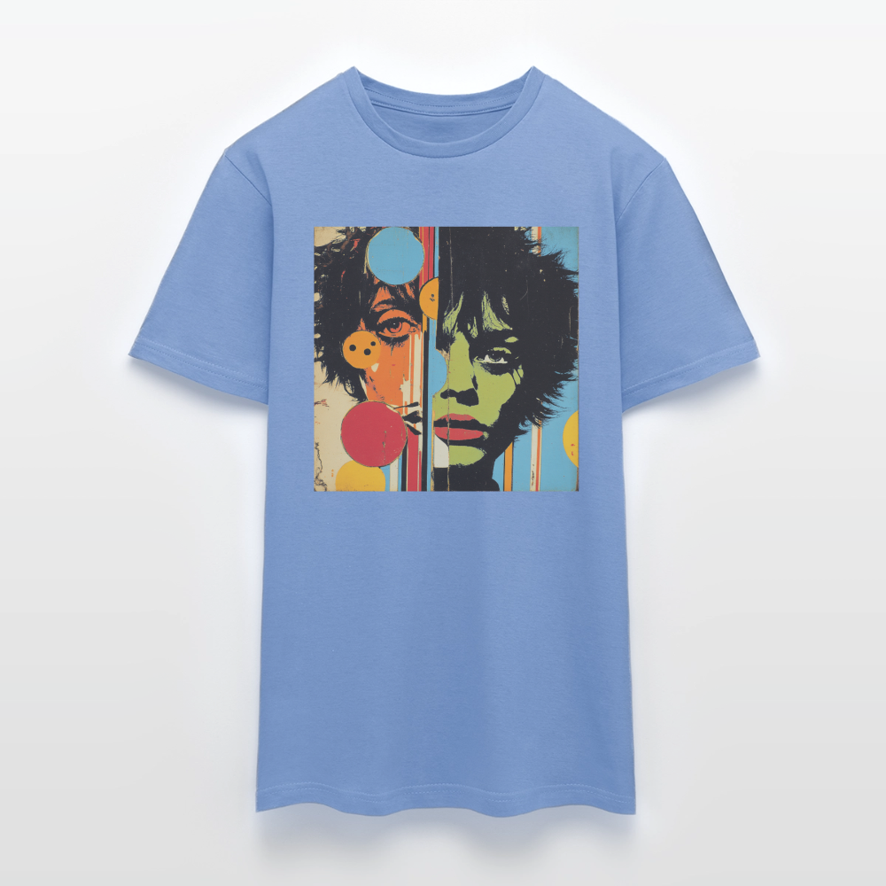 Split Faces, T-shirt herr - carolina blue