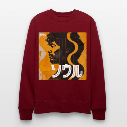 Nippon Grooves, Ekologisk sweatshirt CHANGER unisex från Stanley/Stella - vinröd