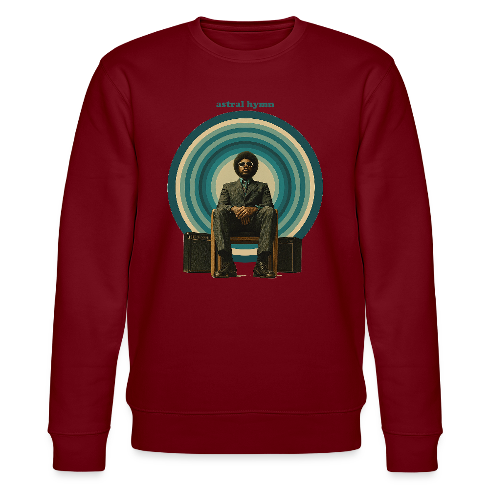The Creator Has a Free Jazz Plan, Ekologisk sweatshirt CHANGER unisex från Stanley/Stella - vinröd