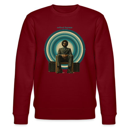 The Creator Has a Free Jazz Plan, Ekologisk sweatshirt CHANGER unisex från Stanley/Stella - vinröd