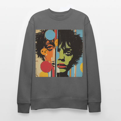 Split Faces, Ekologisk sweatshirt CHANGER unisex från Stanley/Stella - kolgrå