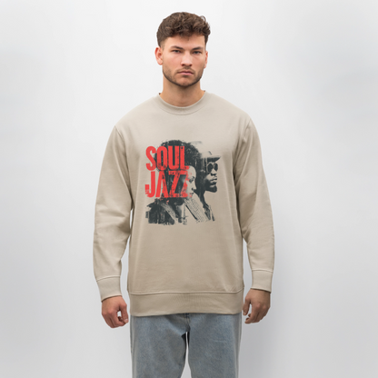 The Essence of Soul Jazz, Ekologisk sweatshirt CHANGER unisex från Stanley/Stella - beige