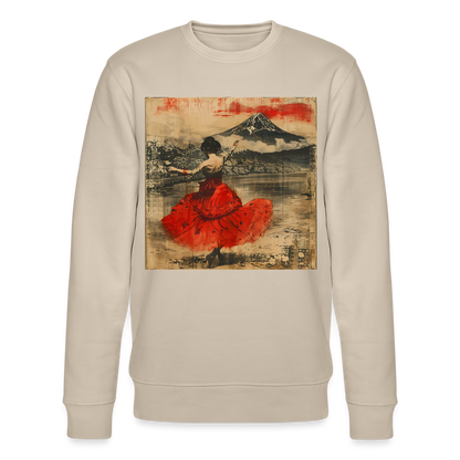 Flamenco i Solens Land, Ekologisk sweatshirt CHANGER unisex från Stanley/Stella - beige