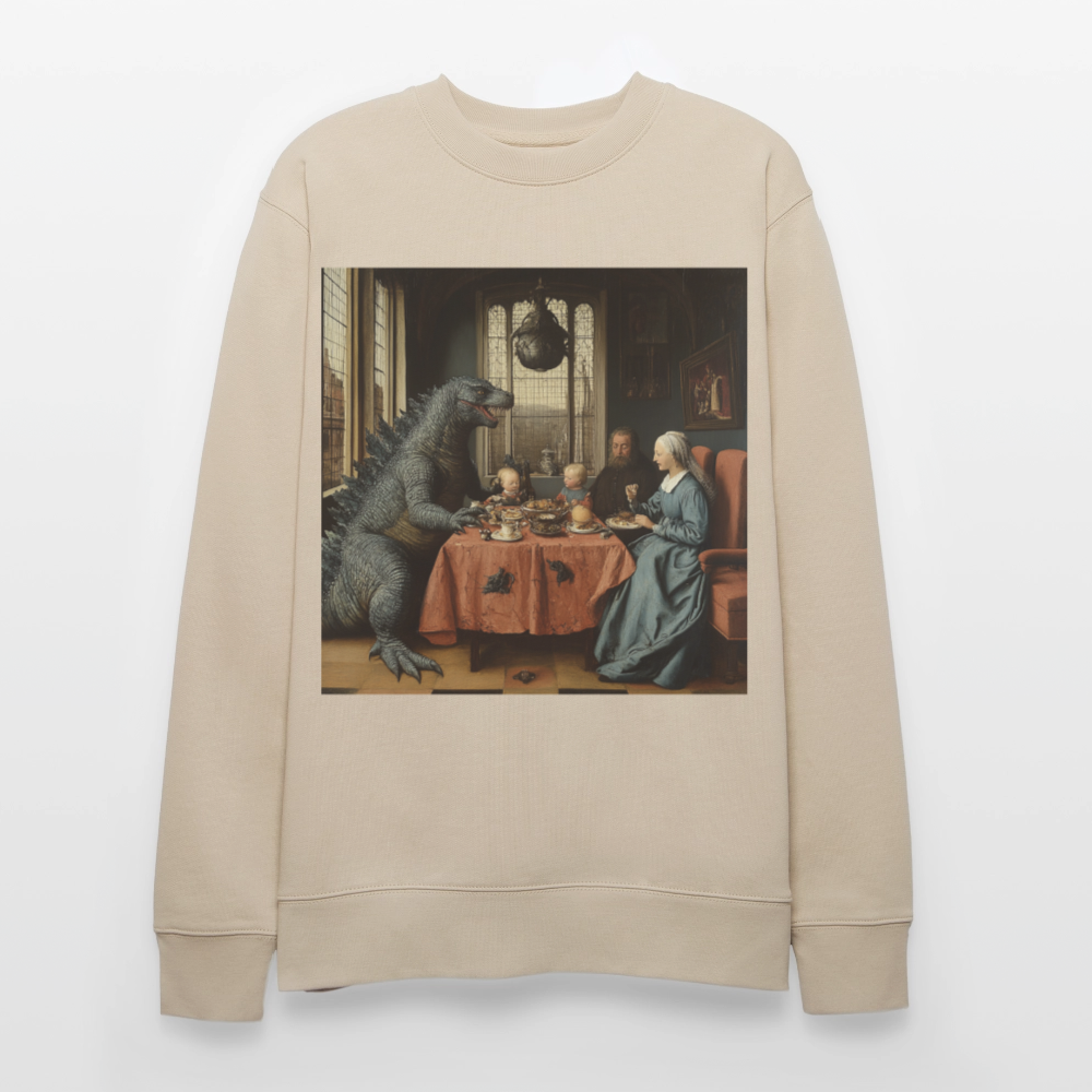 Familjens Fest med Gäst, Ekologisk sweatshirt CHANGER unisex från Stanley/Stella - beige