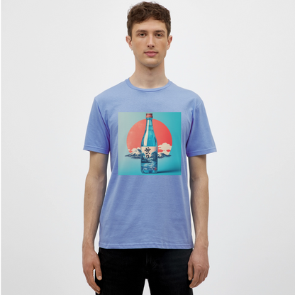 Stillhet i glas, T-shirt herr - carolina blue