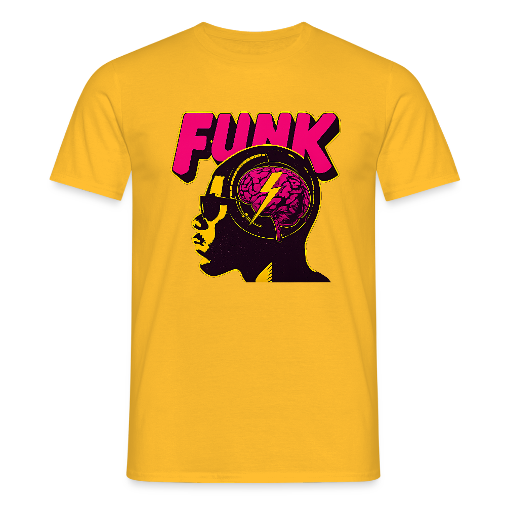 Funk Head, T-shirt herr - gul