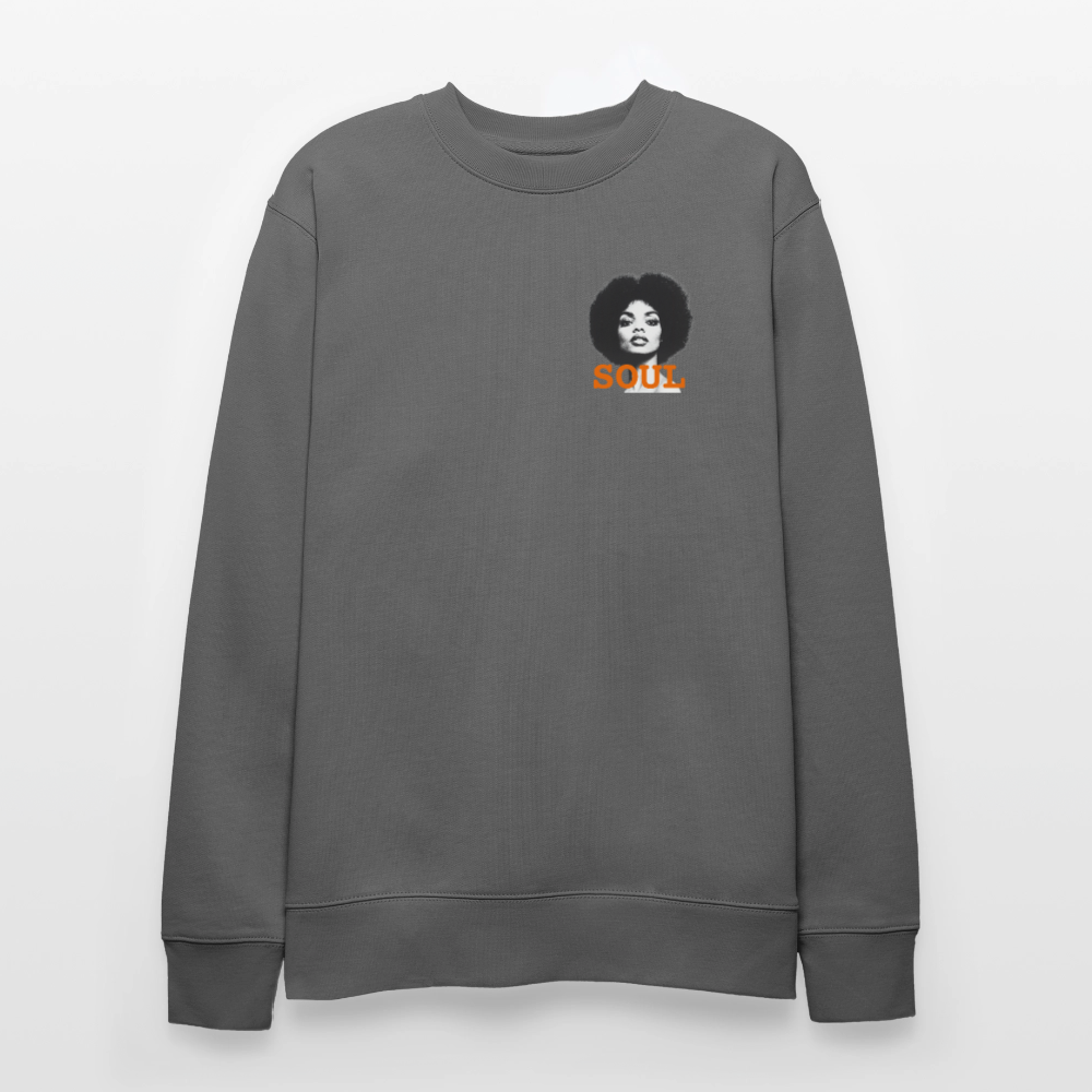 SOUL PWR, Ekologisk sweatshirt CHANGER unisex från Stanley/Stella - kolgrå
