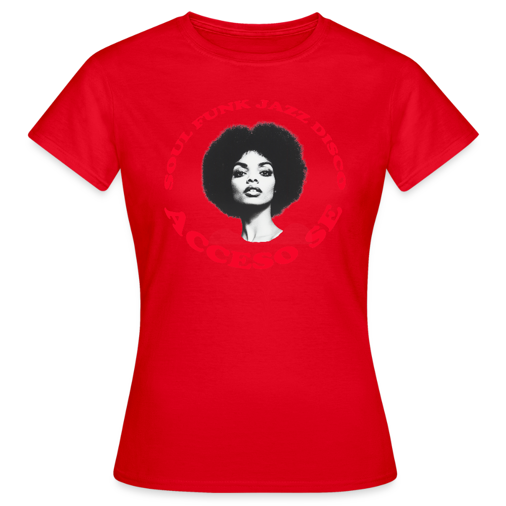 Where Music Lives – Powered by Acceso Family, T-shirt dam - röd