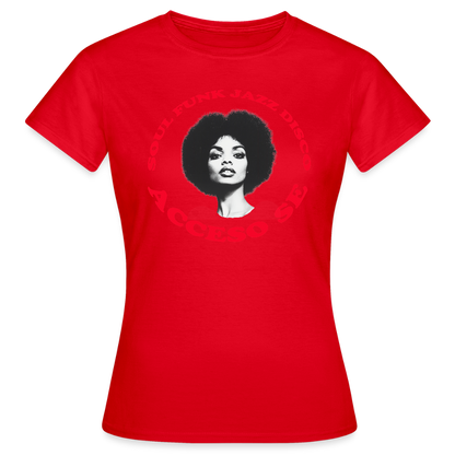 Where Music Lives – Powered by Acceso Family, T-shirt dam - röd