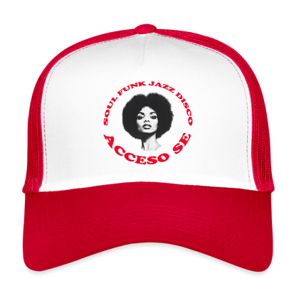 Where Music Lives – Powered by Acceso Family, Trucker Cap - vit/röd