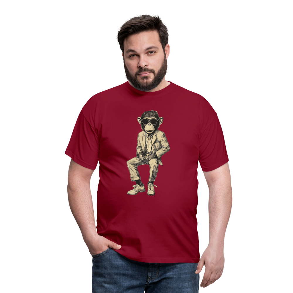 Mod Monkey, T-shirt herr - tegelröd