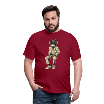 Mod Monkey, T-shirt herr - tegelröd