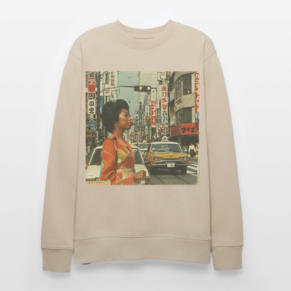 Yumi Sakamoto, Ekologisk sweatshirt CHANGER unisex från Stanley/Stella - beige