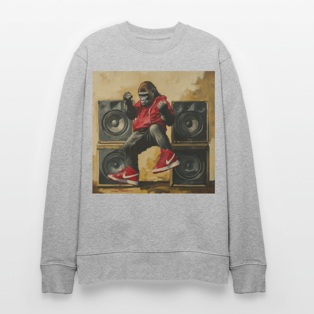 Stora Steg och Tunga Beats, Ekologisk sweatshirt CHANGER unisex från Stanley/Stella - gråmelerad