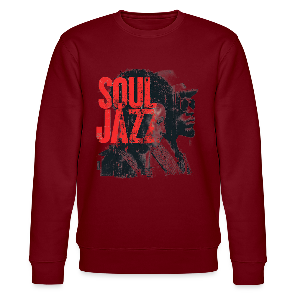 The Essence of Soul Jazz, Ekologisk sweatshirt CHANGER unisex från Stanley/Stella - vinröd