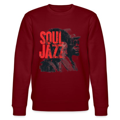 The Essence of Soul Jazz, Ekologisk sweatshirt CHANGER unisex från Stanley/Stella - vinröd