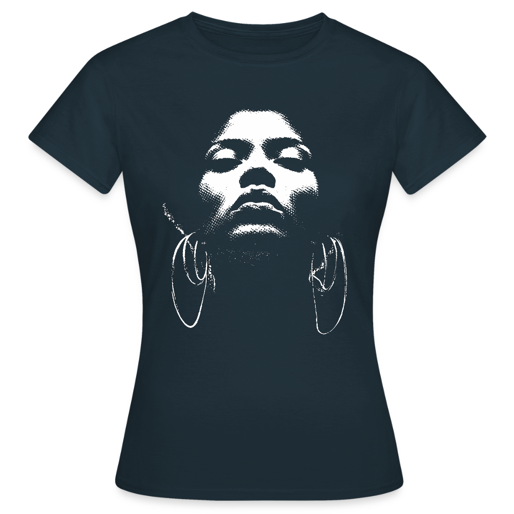 Beat Goddess, T-shirt dam - marinblå