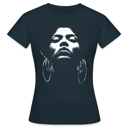 Beat Goddess, T-shirt dam - marinblå