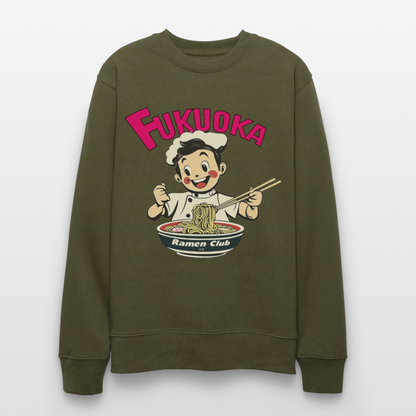 Fukuoka Ramen Club, Ekologisk sweatshirt CHANGER unisex från Stanley/Stella - kaki