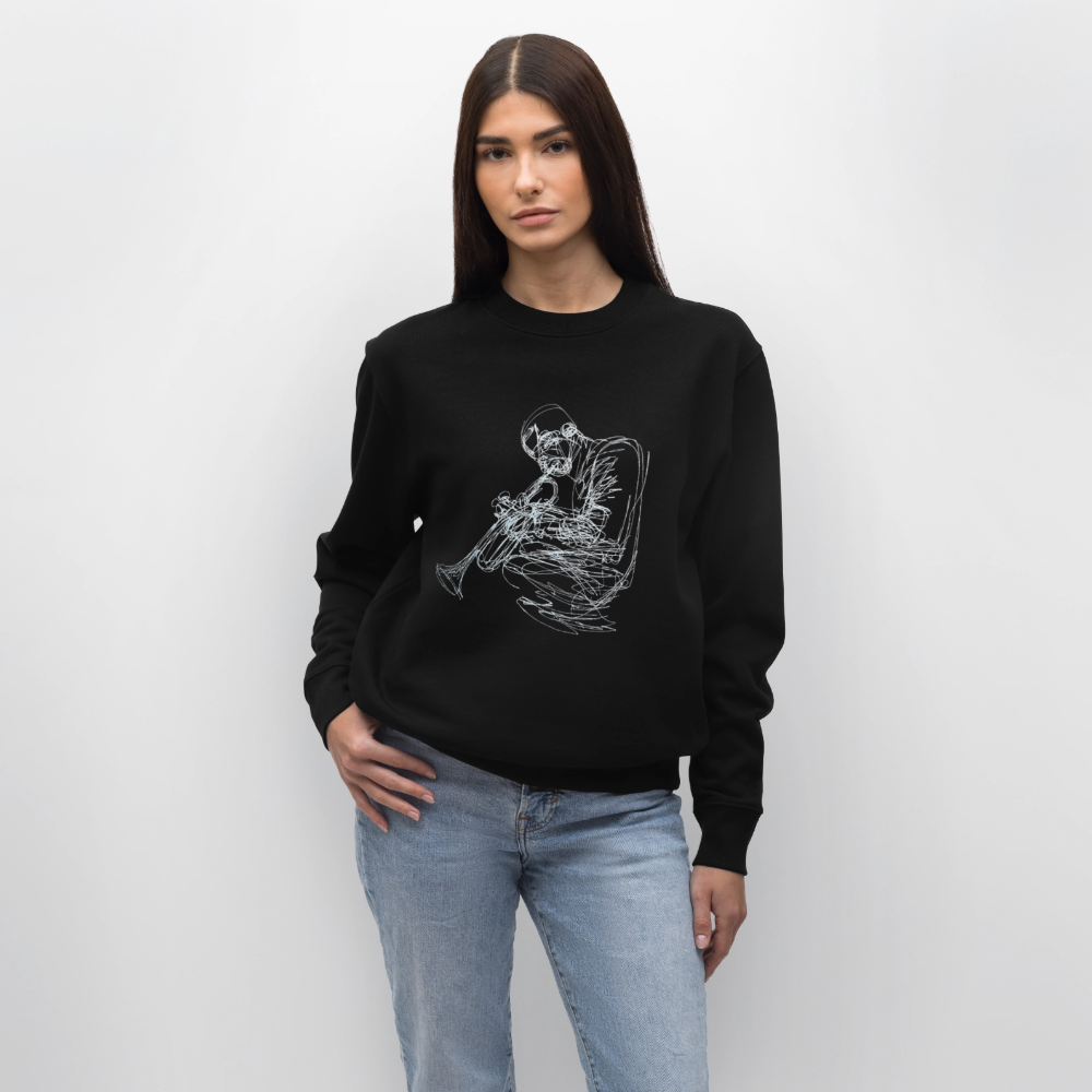 Contours of Jazz, Ekologisk sweatshirt CHANGER unisex från Stanley/Stella - svart