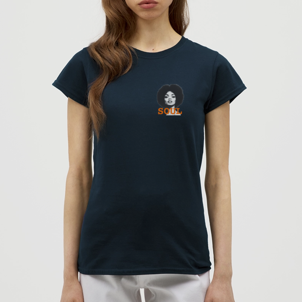 SOUL PWR - T-shirt dam - marinblå