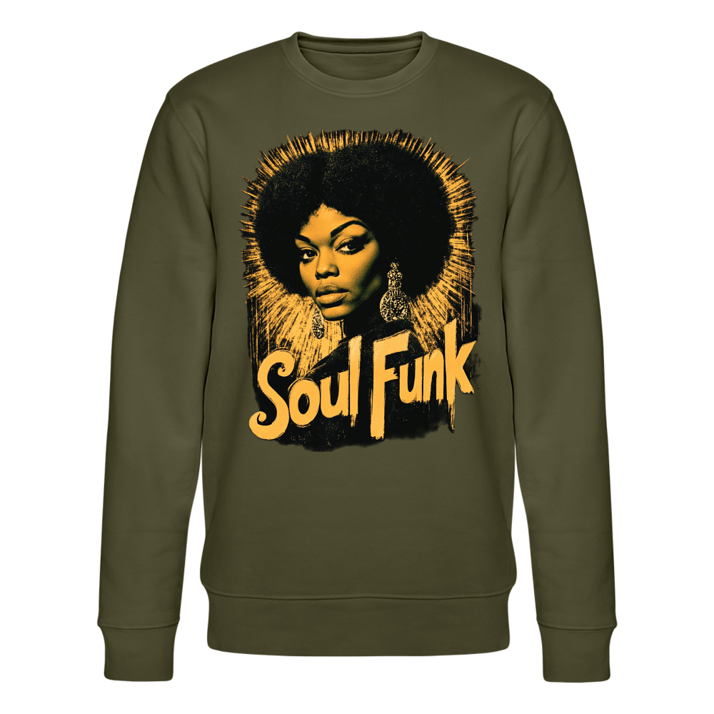 Soul Funk, Ekologisk sweatshirt CHANGER unisex från Stanley/Stella - kaki