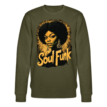 Soul Funk, Ekologisk sweatshirt CHANGER unisex från Stanley/Stella - kaki