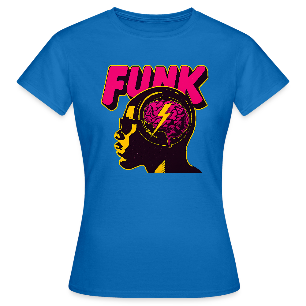 Funk Head, T-shirt dam - royalblå