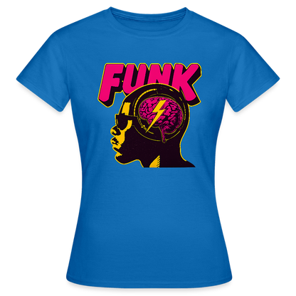 Funk Head, T-shirt dam - royalblå