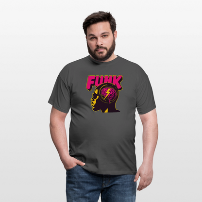 Funk Head, T-shirt herr - kolgrå