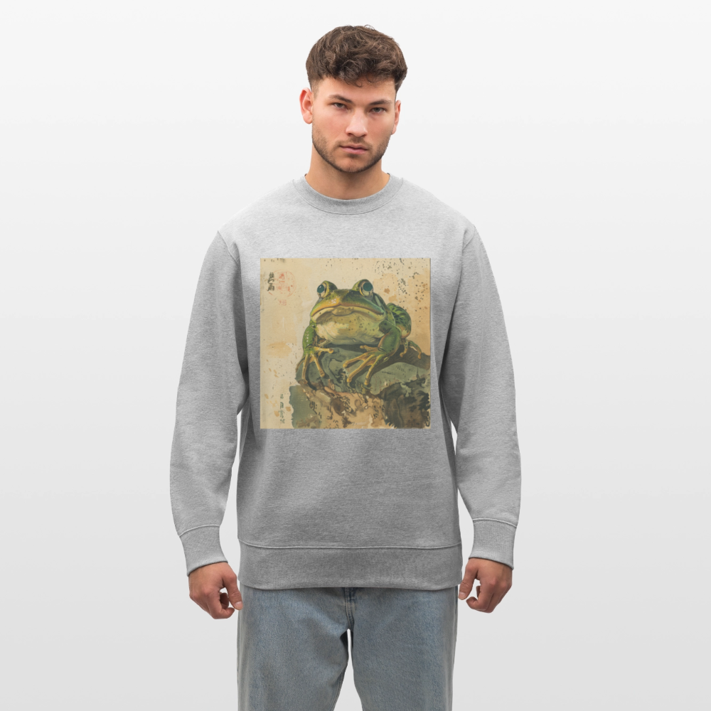 Grodan i Skymningen, Ekologisk sweatshirt CHANGER unisex från Stanley/Stella - gråmelerad