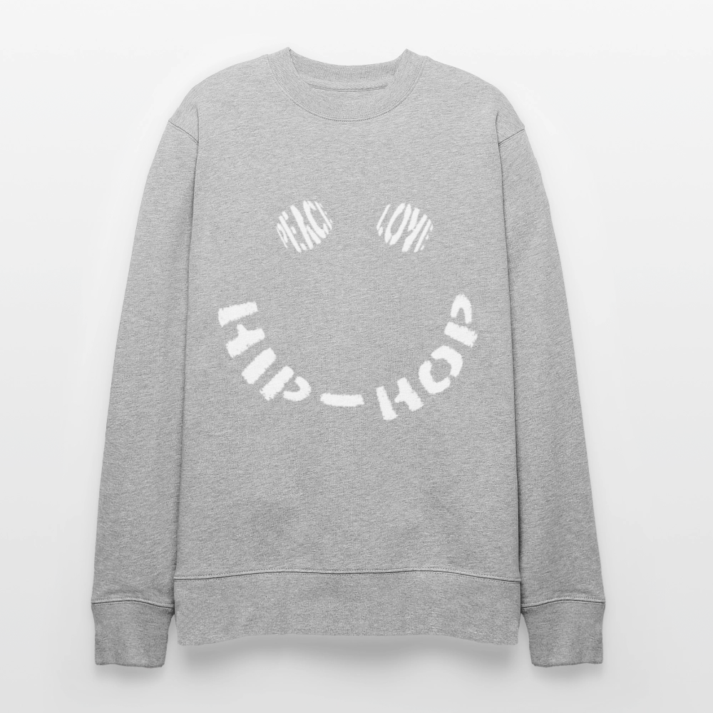 Peace, Love & Hip-Hop, Ekologisk sweatshirt CHANGER unisex från Stanley/Stella - gråmelerad