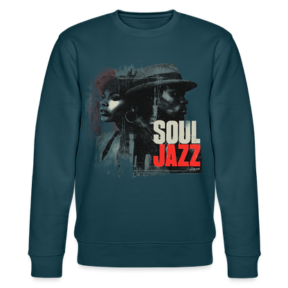 Soul Jazz Experience, Ekologisk sweatshirt CHANGER unisex från Stanley/Stella - mörk petrol