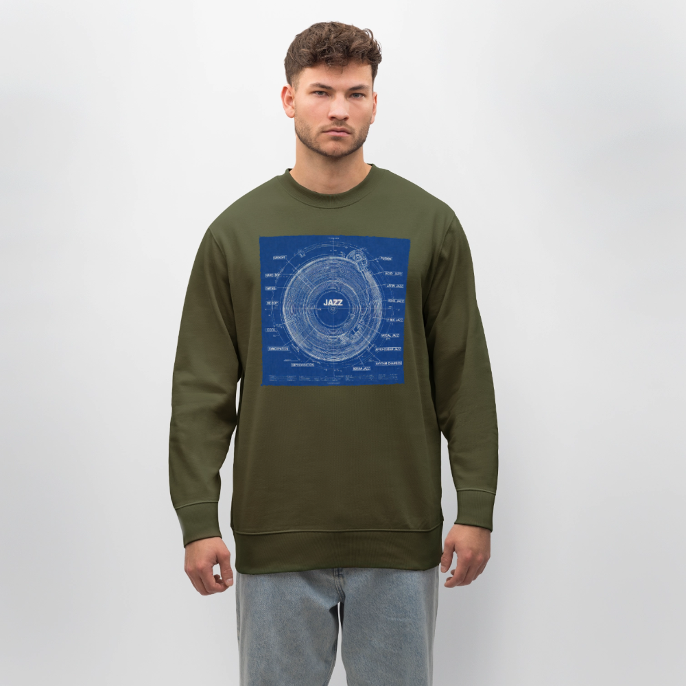 Kind of Blueprint, Ekologisk sweatshirt CHANGER unisex från Stanley/Stella - kaki