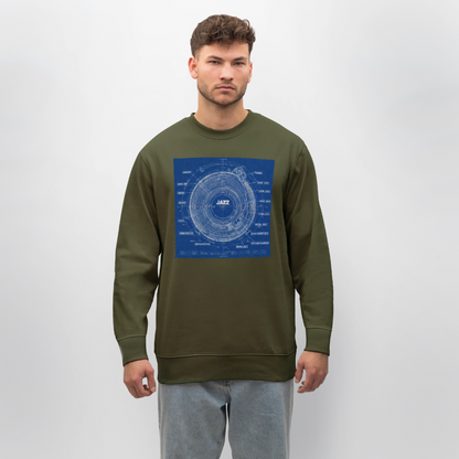 Kind of Blueprint, Ekologisk sweatshirt CHANGER unisex från Stanley/Stella - kaki