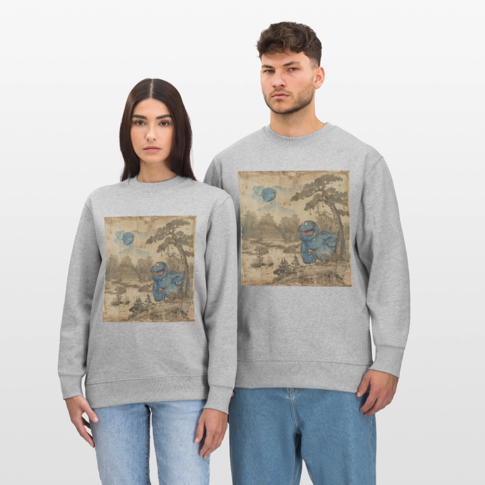 Uramiko trillar i floden, Ekologisk sweatshirt CHANGER unisex från Stanley/Stella - gråmelerad