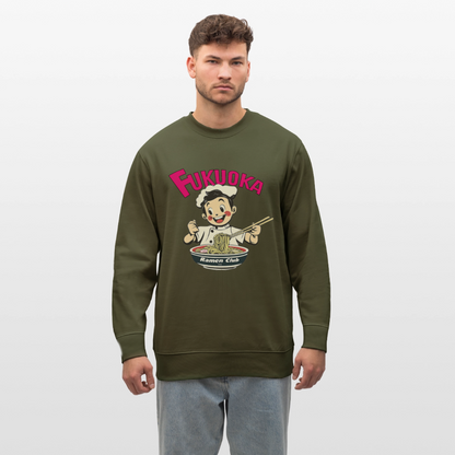 Fukuoka Ramen Club, Ekologisk sweatshirt CHANGER unisex från Stanley/Stella - kaki