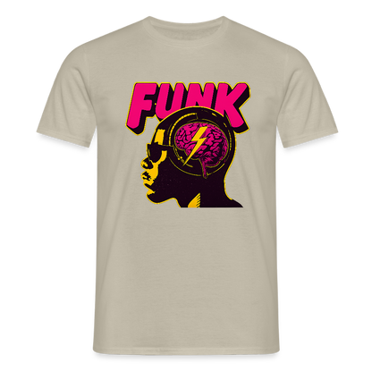 Funk Head, T-shirt herr - sandbeige