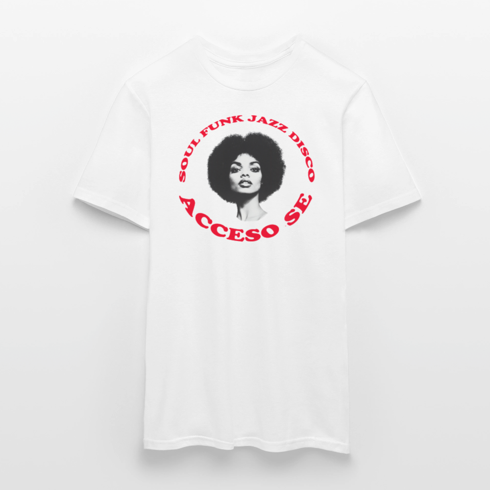 Where Music Lives – Powered by Acceso Family, T-shirt unisex - vit