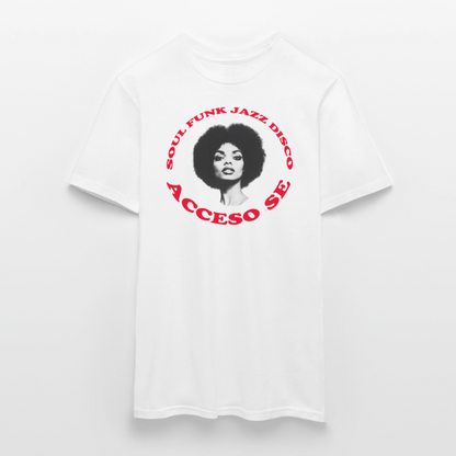 Where Music Lives – Powered by Acceso Family, T-shirt unisex - vit