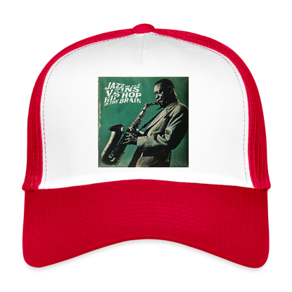 Groove in the Mind, Trucker Cap - vit/röd