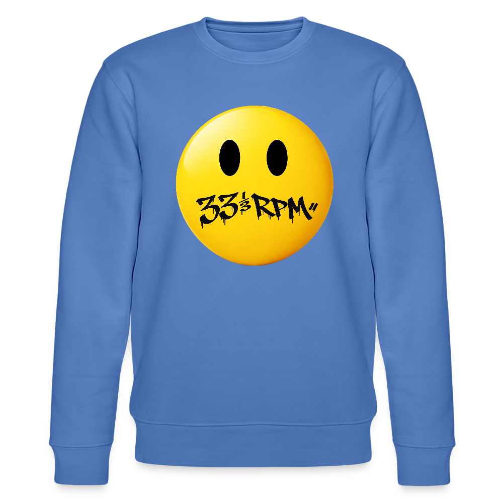 Turntable Grin, Ekologisk sweatshirt CHANGER unisex från Stanley/Stella - blå