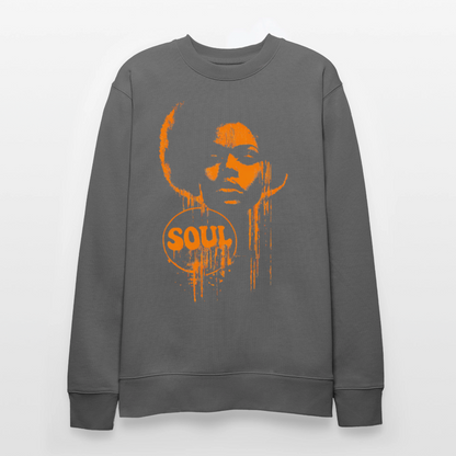 SOUL GLOW, Ekologisk sweatshirt CHANGER unisex från Stanley/Stella - kolgrå