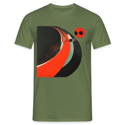 Distant Vinyl Dreams, T-shirt herr - Militärgrön